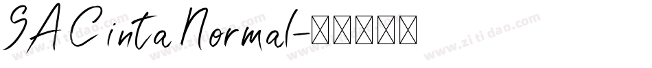 SA Cinta Normal字体转换